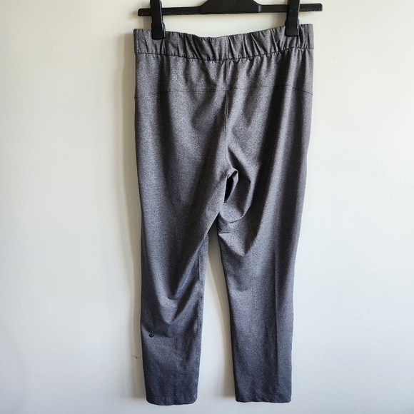 Lululemon On The Fly Pants Full Length Grey Office Scrubs Joggers Size 8 - Picture 4 of 15